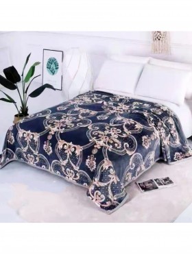 Victorian Theme Embroidered Microfiber Soft Printed Flannel Blanket (with gift packaging) 